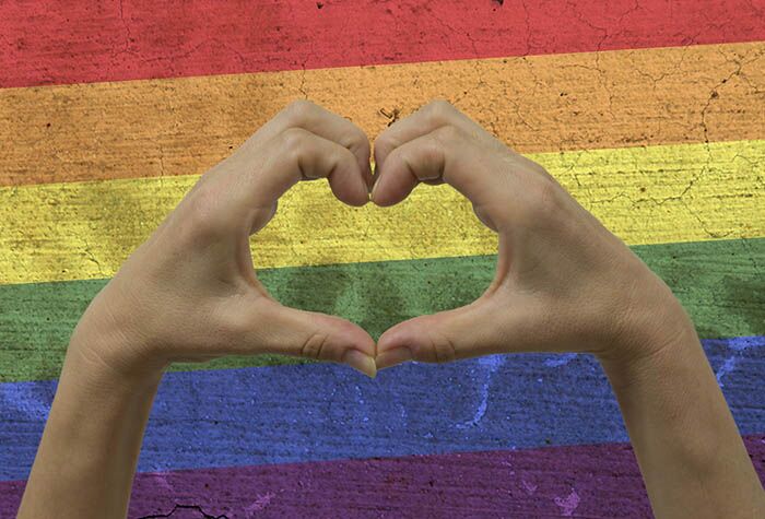 Rainbow Flag with Heart Hands: Sexual Identity and Spirituality